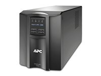 APC Smart-UPS 1000 LCD - UPS - AC 230 V - 700 watt - 1000 VA - RS-232, USB - utgangskontakter: 8 - svart SMT1000I-6W