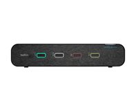 Belkin Universal Secure Dual-Head - 2. generasjon - KVM / lydsvitsj - 4 x KVM/lyd - 1 lokalbruker - stasjonær - TAA-samsvar F1DN204KVM-UN-4