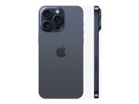 Apple iPhone 15 Pro Max - 5G smartphone - dobbelt-SIM / Internminne 512 GB - OLED-display - 6.7" - 2796 x 1290 pixels (120 Hz) - 3x bakkamera 48 MP, 12 MP, 12 MP - front camera 12 MP - blå titan MU7F3QN/A