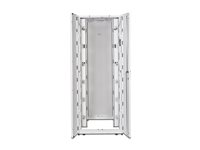APC NetShelter SX Cabinet with Sides - Rack skap - hvit - 45U - TAA-samsvar - for P/N: SC500RM1U, SMTL3KRM2UCLNC, SMX1000CUS, SMX1500RM2UCUS, SRTL2K2RM1UWC, SRTL3KRM1UIC AR3355W