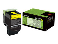 Lexmark - Gul - original - tonerpatron - for Lexmark CX510de, CX510de Statoil, CX510dhe, CX510dthe 80C2XYE