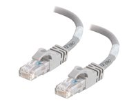 C2G Cat6 Booted Unshielded (UTP) Network Patch Cable - Koblingskabel - RJ-45 (hann) til RJ-45 (hann) - 100 m - UTP - CAT 6 - formstøpt, uten hindringer, flertrådet - grå 83377