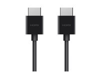 Belkin BOOST CHARGE - Ultra High Speed - HDMI-kabel - HDMI hann til HDMI hann - 2 m - svart - 8K-støtte - for P/N: AVC006BTSGY, F4U098BT, F4U110BT, INC003TTBK, INC004BTSGY AV10175BT2MBKV2