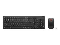 Lenovo Essential Wireless Combo Gen 2 - Tastatur- og mussett - trådløs - 2.4 GHz - QWERTY - Norsk - svart - brun boks 4X31R64477