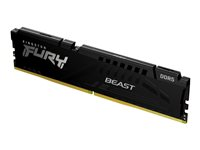 Kingston FURY Beast - DDR5 - modul - 16 GB - DIMM 288-pin - 5600 MHz / PC5-44800 - CL36 - 1.25 V - ikke-bufret - on-die ECC - svart KF556C36BBE-16