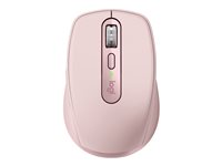 Logitech MX Anywhere 3S - Mus - optisk - 6 knapper - trådløs - Bluetooth - rosa 910-006931