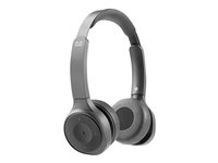 Cisco Headset 730 - Hodesett - on-ear - Bluetooth - trådløs - aktiv støydemping - karbon sort - med ladestativ - for Cisco DX70, DX80; IP DECT Phone 6825; IP Phone 88XX; Unified Wireless IP Phone 8821 HS-WL-730-BUNAS-C