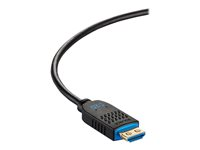 C2G 125ft (38.1m) C2G Performance Series High Speed HDMI Active Optical Cable (AOC) - 4K 60Hz Plenum Rated - High Speed - HDMI-kabel - HDMI hann til HDMI, 24 pin USB-C - 38.1 m - svart - 4K 60Hz støtte, plenum, Active Optical Cable (AOC) C2G41487