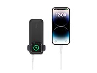 Belkin BoostCharge Pro - Trådløs nødlader - 10000 mAh - 20 watt - Fast Charge, PD 3.0 (magnetisk, 24 pin USB-C) - på kabel: USB-C - svart BPD005BTBK