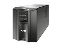 APC Smart-UPS SMT1500IC - UPS - AC 220/230/240 V - 1000 watt - 1500 VA - RS-232, USB - utgangskontakter: 8 - svart - med APC SmartConnect SMT1500IC