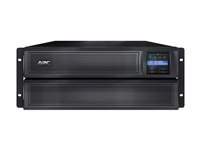 APC Smart-UPS X 3000 Rack/Tower LCD - UPS (rackmonterbar/ekstern) - AC 120 V - 2700 watt - 3000 VA - enkeltfase - RS-232, USB - utgangskontakter: 10 - 4U - Canada, USA - svart - APC Take-Back SMX3000LV