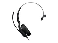 Jabra Evolve2 50 UC Mono - Hodesett - on-ear - trådløs, kablet - aktiv støydemping - USB-C, USB-A - UC-sertifisert 25089-889-799