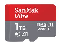 SanDisk Ultra - Flashminnekort (microSDXC til SD-adapter inkludert) - 1 TB - A1 / UHS-I U1 / Class10 - microSDXC UHS-I SDSQUA4-1T00-GN6MA