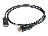 C2G 6ft Ultra High Definition DisplayPort Cable with Latches - 8K DisplayPort Cable - M/M - DisplayPort-kabel - DisplayPort (hann) til DisplayPort (hann) - 1.83 m - svart 54401