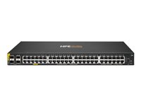 HPE Aruba Networking CX 6000 48p 10M/100M/1G Class4 PoE 4p SFP 1G 370W Switch - Switch - Styrt - 48 x 10/100/1000 (PoE+) + 4 x Gigabit SFP (opplink) - side til side-luftflyt - rackmonterbar, veggmonterbar - PoE+ (370 W) - BTO R8N85B