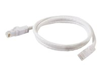 C2G Cat6 Booted Unshielded (UTP) Network Patch Cable - Koblingskabel - RJ-45 (hann) til RJ-45 (hann) - 50 cm - UTP - CAT 6 - formstøpt, uten hindringer, flertrådet - hvit 83485