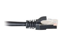 C2G Cat5e Booted Shielded (STP) Network Patch Cable - Koblingskabel - RJ-45 (hann) til RJ-45 (hann) - 4 m - STP - CAT 5e - formstøpt - svart 83853