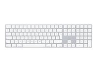 Apple Magic Keyboard with Numeric Keypad - Tastatur - trådløs - Bluetooth - QWERTY - Norsk - sølv MQ052H/A