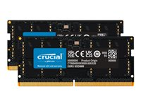 Crucial - DDR5 - sett - 64 GB: 2 x 32 GB - SO DIMM 262-pin - 5200 MHz / PC5-41600 - CL42 - 1.1 V - on-die ECC CT2K32G52C42S5