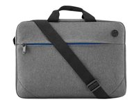 HP Prelude Top Load - Notebookbæreveske - 15.6" - svart og grå, blå glidelås - for HP 24X G8, 25X G8; ProBook 440 G7, 445 G8, 44X G9, 455 G8, 45X G9, 635, Fortis 14 G9 1E7D7AA