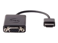 Dell - Video adapter - HDMI hann til HD-15 (VGA) hunn - svart DAUBNBC084