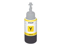 Epson T6644 - 70 ml - gul - original - blekkrefill - for EcoTank ET-14000, ET-16500, ET-2500, ET-2550, ET-2600, ET-2650, ET-3600, ET-4500, ET-4550 C13T664440