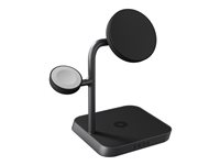 ZENS Office Charger Pro 3 - Trådløs ladepute / ladestativ + AC-strømadapter - 25 watt - Apple Fast Charge - MFI-sertifisert - svart ZEDC25B/00
