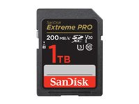 SanDisk Extreme Pro - Flashminnekort - 1 TB - Video Class V30 / UHS-I U3 / Class10 - SDXC UHS-I SDSDXXD-1T00-GN4IN