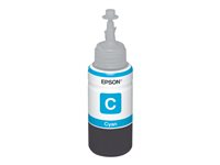 Epson T6642 - 70 ml - cyan - original - blekkrefill - for EcoTank ET-14000, ET-16500, ET-2500, ET-2550, ET-2600, ET-2650, ET-3600, ET-4500, ET-4550 C13T664240