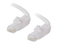 C2G Cat6 Booted Unshielded (UTP) Network Patch Cable - Koblingskabel - RJ-45 (hann) til RJ-45 (hann) - 20 m - UTP - CAT 6 - formstøpt, uten hindringer, flertrådet - hvit 83494