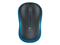 Logitech M185 - Mus - optisk - trådløs - 2.4 GHz - USB trådløs mottaker - blå 910-002239