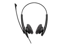 Jabra BIZ 1100 Duo - Hodesett - on-ear - kablet - 3,5 mm jakk - svart - akademisk - Certified for Microsoft Teams, Zoom Certified (en pakke 10) - for P/N: 14101-02 1159-0139-MULTI