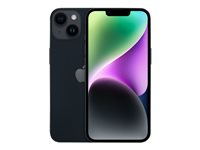 Apple iPhone 14 Plus - 5G smartphone - dobbelt-SIM / Internminne 256 GB - OLED-display - 6.7" - 2778 x 1284 piksler - 2x bakkameraer 12 MP, 12 MP - front camera 12 MP - midnatt MQ533QN/A