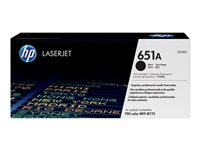 HP 651A - Svart - original - LaserJet - tonerpatron (CE340A) - for Color LaserJet Enterprise MFP M775; LaserJet Managed MFP M775 CE340A