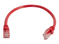 C2G Cat6 Booted Unshielded (UTP) Network Patch Cable - Koblingskabel - RJ-45 (hann) til RJ-45 (hann) - 3 m - UTP - CAT 6 - formstøpt, uten hindringer, flertrådet - rød 83449