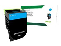 Lexmark 702XC - Ekstra høy ytelse - cyan - original - tonerpatron LCCP, LRP - for Lexmark CS510de, CS510dte 70C2XC0