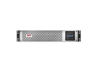 APC Smart-UPS Lithium Ion - UPS (kan monteres i rack) - linjeinteraktiv, 8x IEC C13, 1x IEC C19, SmartConnect+SmartSlot, AVR, LCD, med administrasjonskort for nettverk - AC 220/230/240 V - 2700 watt - 3000 VA - RJ-45, USB, serial - utgangskontakter: 9 - 2U - svart med sølvfasfront SMTL3000RMI2UCNC