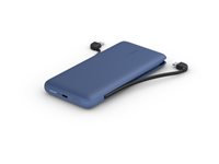 Belkin BoostCharge Plus - Strømbank - 10000 mAh - 23 watt - Fast Charge - 2 utgangskontakter (Lightning, 24 pin USB-C) - midnattsblå BPB006BTBLU