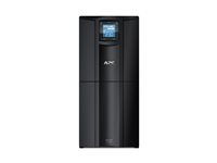 APC Smart-UPS C 3000VA LCD - UPS - AC 230 V - 2100 watt - 3000 VA - USB - utgangskontakter: 7 - svart SMC3000I