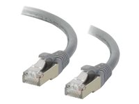 C2G Cat6a Booted Shielded (STP) Network Patch Cable - Koblingskabel - RJ-45 (hann) til RJ-45 (hann) - 7 m - STP - CAT 6a - formstøpt, uten hindringer, flertrådet - grå 89906