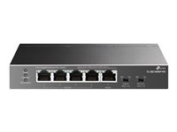 TP-Link TL-SG1005P-PD V1 - Commutateur - non géré - 4 x 10/100/1000 (PoE+) + 1 x 10/100/1000 (PoE++) - de bureau, fixation murale - PoE++ (66 W) TL-SG1005P-PD