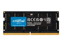Crucial - DDR5 - modul - 32 GB - SO DIMM 262-pin - 4800 MT/s / PC5-38400 - CL40 - 1.1 V - ikke-bufret - ikke-ECC CT32G48C40S5