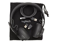 Logitech Zone Wired MSFT Teams - Hodesett - on-ear - kablet - USB-C - grafitt - Certified for Microsoft Teams 981-000870