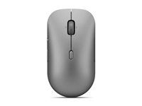 Lenovo Pro Plus 6050 - Mus - flerfunksjonsmodus - optisk - 6 knapper - trådløs - Bluetooth 5.3, 2.4 GHz - USB trådløs mottaker - lunagrå - brun boks 4Y51S61878