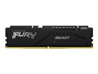 Kingston FURY Beast - DDR5 - modul - 16 GB - DIMM 288-pin - 6800 MHz / PC5-54400 - CL34 - 1.4 V - ikke-bufret - on-die ECC - svart KF568C34BB-16