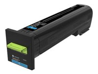 Lexmark - Cyan - original - tonerpatron LCCP, LRP - for Lexmark CS820, CX820, CX825, CX860 72K20C0