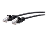 C2G 10ft (3m) Cat6a Snagless Unshielded (UTP) Slim Ethernet Network Patch Cable - Black - Koblingskabel - RJ-45 (hann) til RJ-45 (hann) - 3 m - 4.8 mm - UTP - CAT 6a - formstøpt, uten hindringer - svart C2G30148
