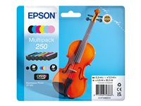 Epson 250 Multipack - 6-pack - svart, gul, cyan, magenta, lys cyan, lys magenta - original - blister - blekkpatron - for P/N: C11CL95402 C13T16N84010