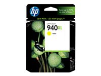 HP 940XL - Høy ytelse - gul - original - blekkpatron - for Officejet Pro 8000, 8500, 8500 A909a, 8500A, 8500A A910a, 8500A A910d C4909AE