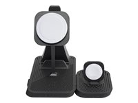 ZENS 4-in-1 - Trådløst ladestativ - Modulær, med iPad ladestativ + AC-strømadapter - 30 watt - på kabel: USB-C - svart - for Apple AirPods with MagSafe Charging Case; AirPods Pro; iPhone 12, 13, 14 ZEAPM03/00